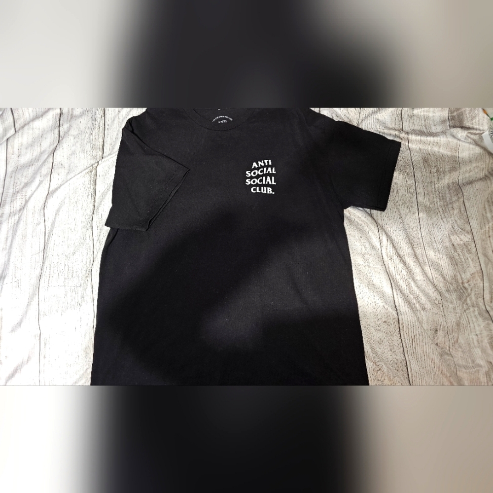 Anti social social club black tee shirt